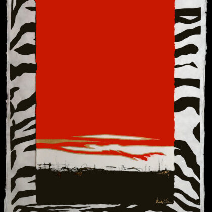 Horizon On Black and Red Zebra